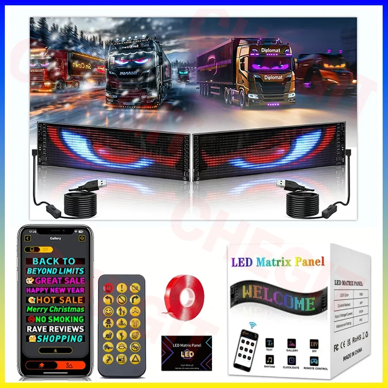 Car Led Light - Wyświetlacz LED do samochodu, znak \