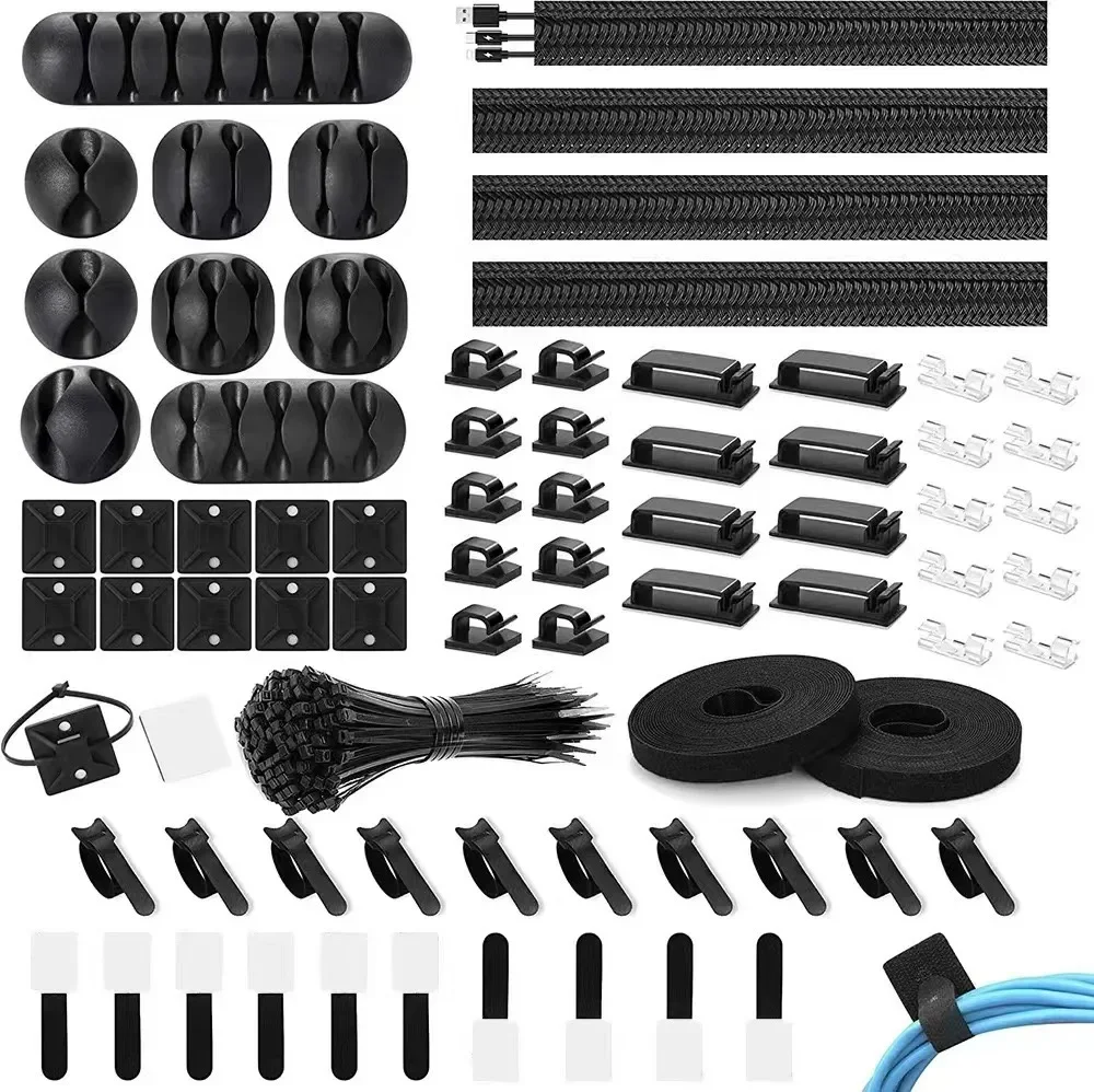 Car Organizer - 173 szt. Klipsy do organizacji kabli,