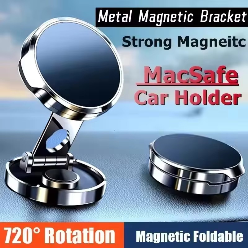Car Phone Holder - Okrągły składany magnetyczny uchwyt samochodowy z